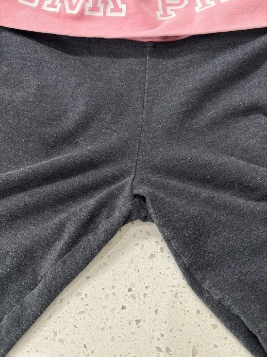 PINK Dark Gray Yoga Leggings - Picture 4 of 5